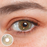 Lentes de contato de cor marrom claro New York